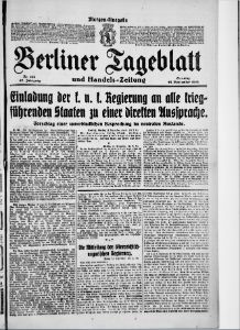 Einladung der k.u.k. Regierung an alle kriegführenden Staaten