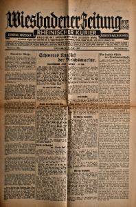 Schweres Unglück der Reichsmarine