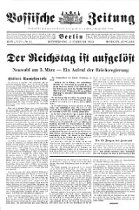 Der Reichstag ist aufgelöst